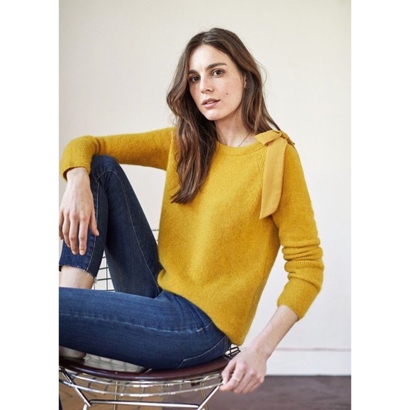 Sezane Sweaters - Sezane. Dana Jumper Sweater. Mustard Yellow.